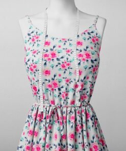 Alternative view of Watercolor Pink Rose Floral Fabric