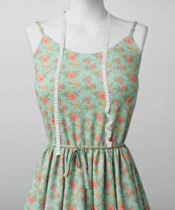 Alternative view of Mint Rose Cottage Fabric
