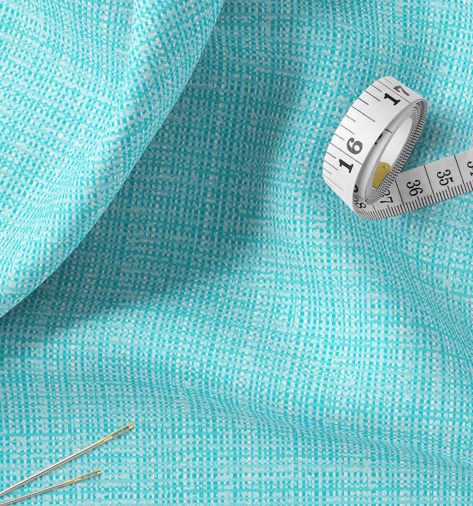 Aqua Medium Weight Linen Fabric main image 1