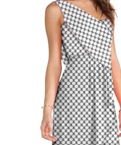 Alternative view of Black and White Chanel Logo Fabric